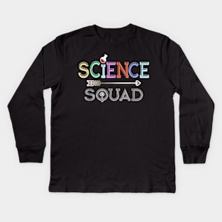 First Day of School Science Teacher Technology Team Kids Long Sleeve T-Shirt